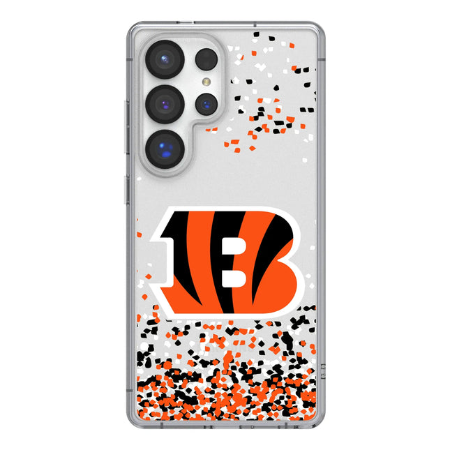 Cincinnati Bengals Clear Phone Case Confetti for Galaxy