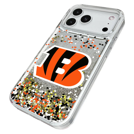 Cincinnati Bengals Confetti Glitter Phone Case for Apple iPhone
