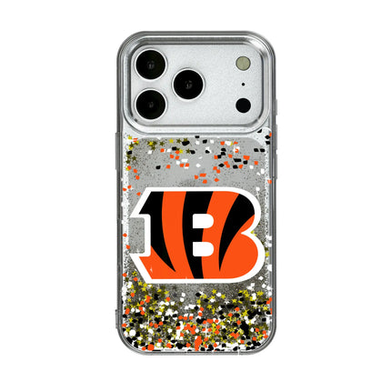 Cincinnati Bengals Glitter Phone Case Confetti for iPhone