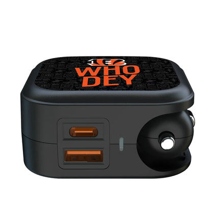 Cincinnati Bengals 2 in 1 USB A/C Charger Deco
