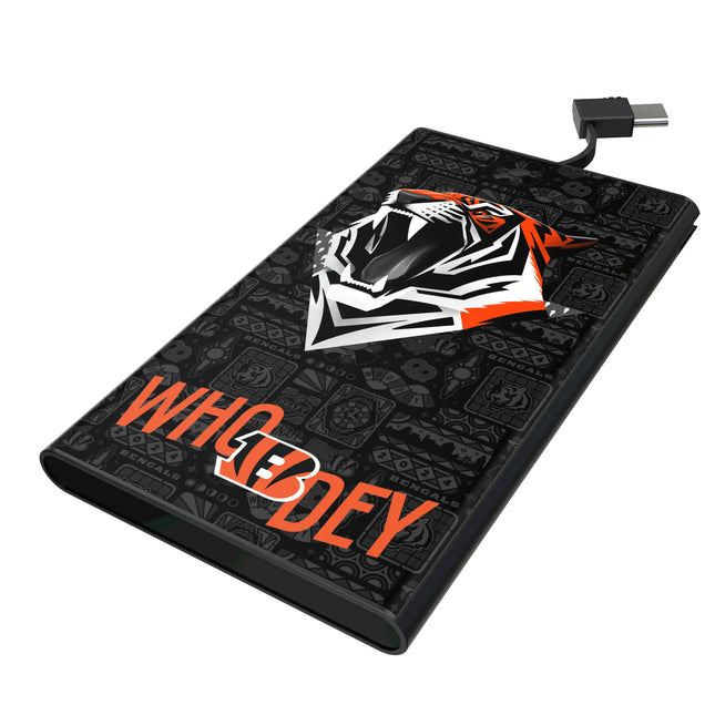 Cincinnati Bengals 5000mAh Flat Powerbank Deco