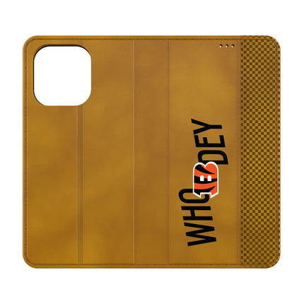 Cincinnati Bengals Folio Phone Case Deco for iPhone