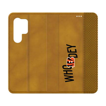 Cincinnati Bengals Folio Phone Case Deco for Samsung Galaxy