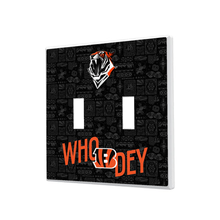 Cincinnati Bengals Hidden-Screw Light Switch Plate Deco