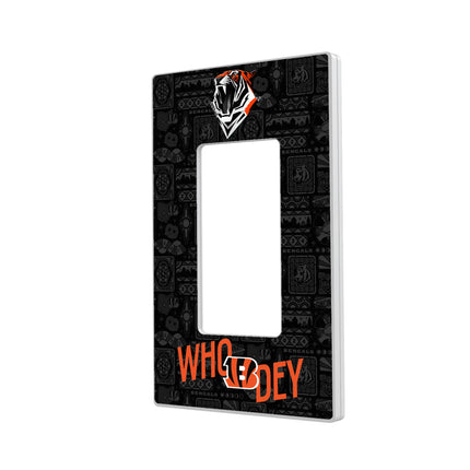 Cincinnati Bengals Hidden-Screw Light Switch Plate Deco