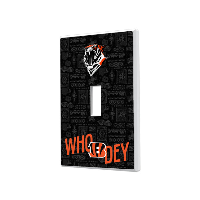 Cincinnati Bengals Hidden-Screw Light Switch Plate Deco