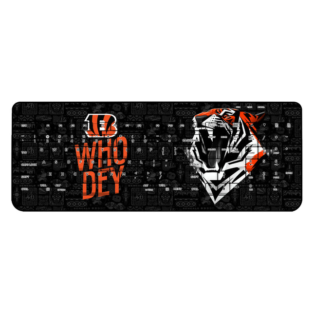 Cincinnati Bengals Wireless USB Keyboard Deco