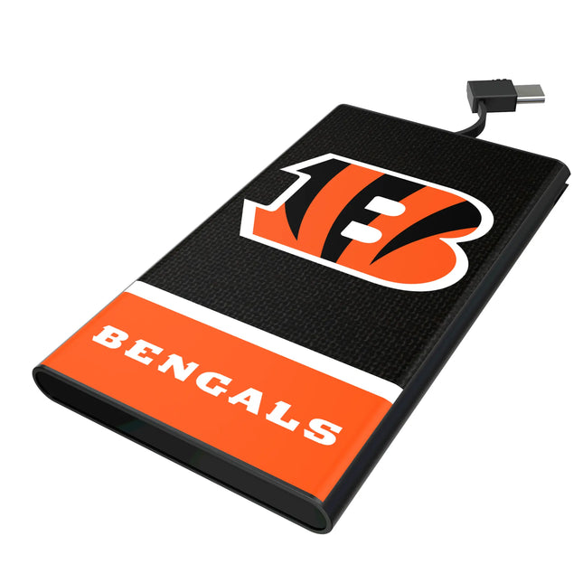 Cincinnati Bengals 5000mAh Flat Powerbank Endzone