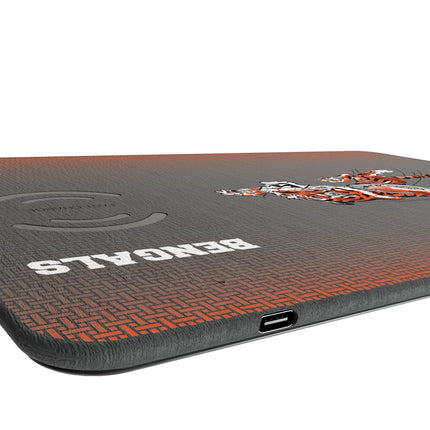 Bengals 15W Wireless Charger & Mouse Pad Historic Linen