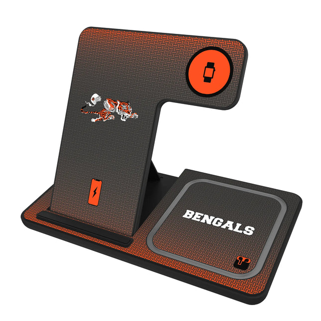 Cincinnati Bengals 3 in 1 Charging Station Historic Linen