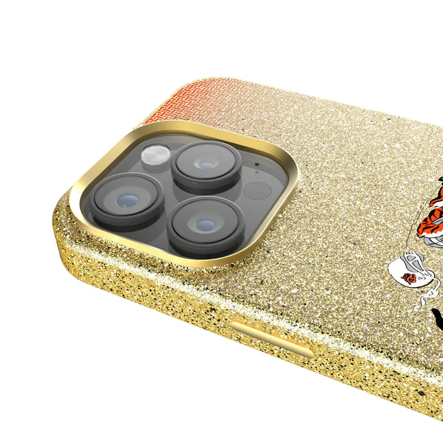 Bengals Bling Phone Case Historic Linen for iPhone