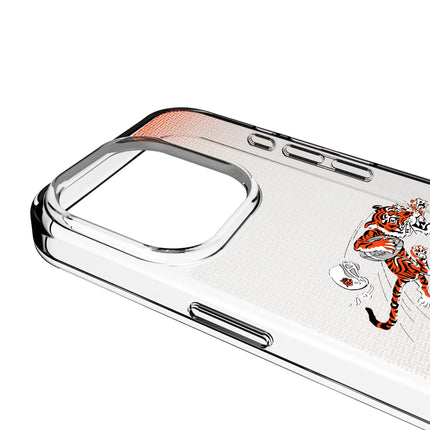 Bengals Clear Phone Case Historic Linen for iPhone