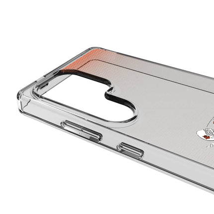 Bengals Clear Phone Case Historic Linen for Galaxy