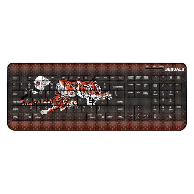 Cincinnati Bengals Historic Collection Linen Wireless USB Keyboard