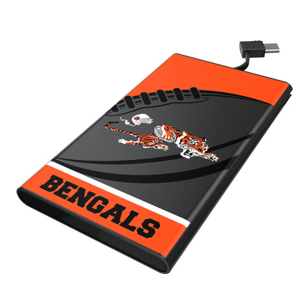 Cincinnati Bengals 5000mAh Flat Powerbank Historic Passtime