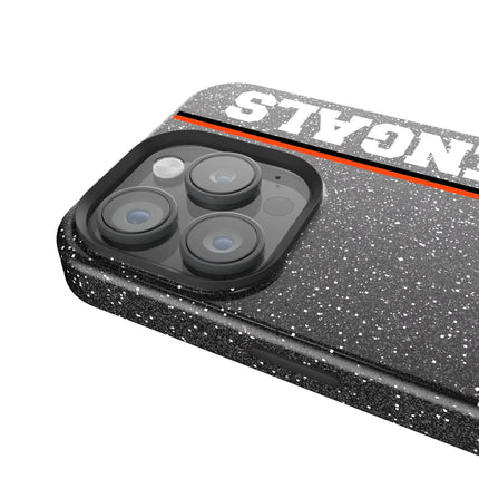 Bengals Black Bling Phone Case Historic Sidebar for iPhone