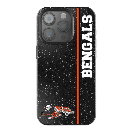 Bengals Black Bling Phone Case Historic Sidebar for iPhone