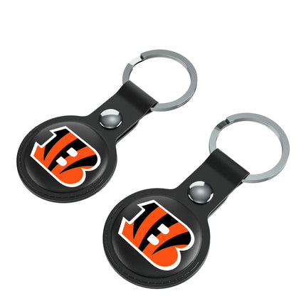 Cincinnati Bengals Black Airtag Holder 2-Pack Insignia
