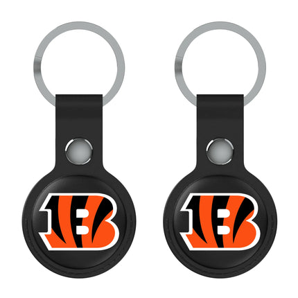Cincinnati Bengals Black Airtag Holder 2-Pack Insignia