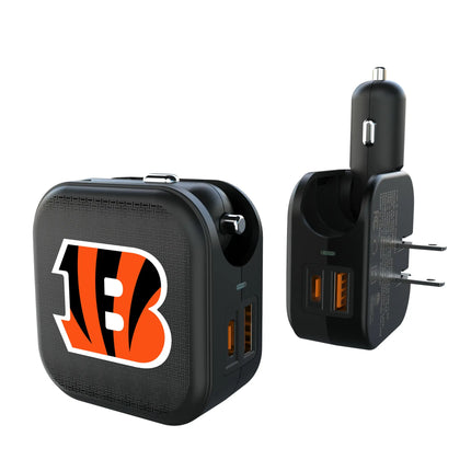 Cincinnati Bengals 2 in 1 USB A/C Charger Linen