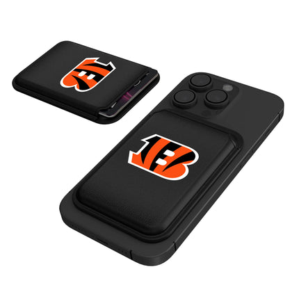 Cincinnati Bengals Black Magnetic Credit Card Wallet Linen