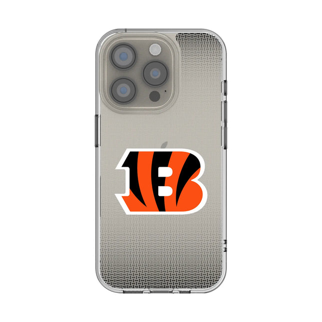 Cincinnati Bengals Clear Phone Case Linen for iPhone