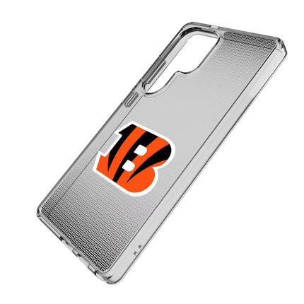 Cincinnati Bengals Clear Phone Case Linen for Samsung Galaxy
