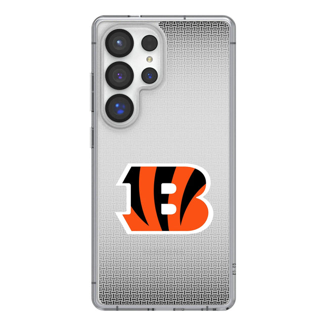 Cincinnati Bengals Clear Phone Case Linen for Samsung Galaxy
