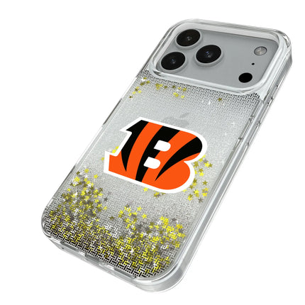 Cincinnati Bengals Linen Glitter Phone Case for Apple iPhone