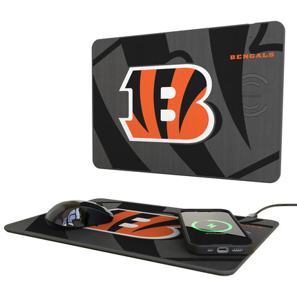 Bengals 15W Wireless Charger & Mouse Pad Monocolor