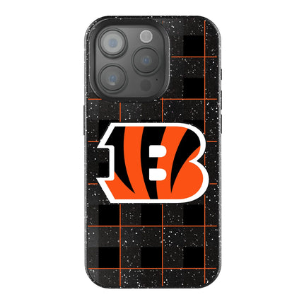 Cincinnati Bengals Black Bling Phone Case Plaid for iPhone