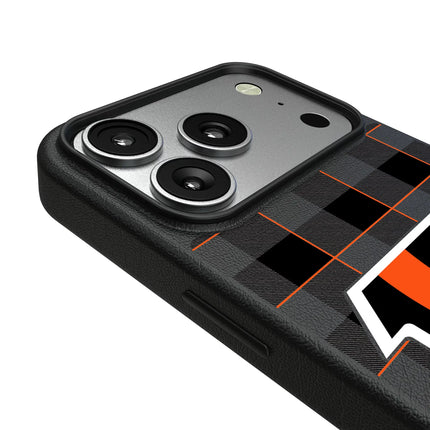 Cincinnati Bengals Plaid MagSafe Compatible Phone Case for Apple iPhone