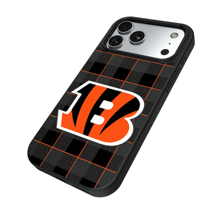 Cincinnati Bengals Plaid MagSafe Compatible Phone Case for Apple iPhone