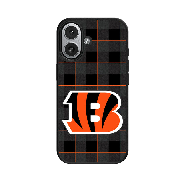 Cincinnati Bengals MagSafe Phone Case Plaid for iPhone