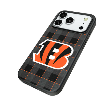 Cincinnati Bengals Plaid MagSafe Compatible Phone Case for Apple iPhone