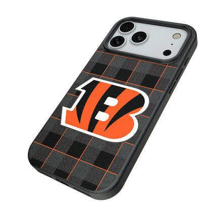 Cincinnati Bengals Plaid MagSafe Compatible Phone Case for Apple iPhone