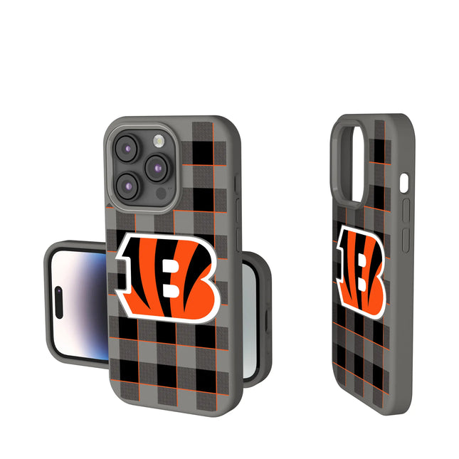 Cincinnati Bengals Soft Touch Phone Case Plaid for iPhone