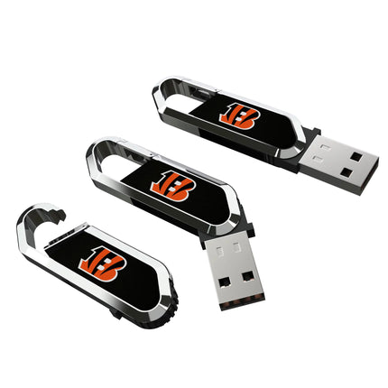 Cincinnati Bengals USB 64GB Clip Style Flash Drive Solid