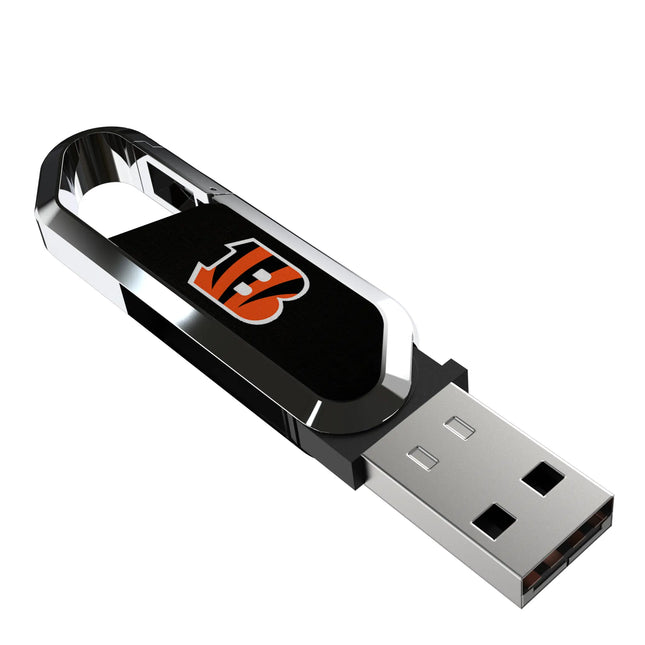 Cincinnati Bengals USB 64GB Clip Style Flash Drive Solid