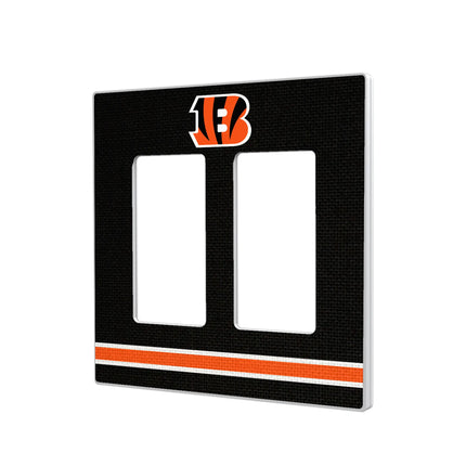 Cincinnati Bengals Hidden-Screw Light Switch Plate Stripe