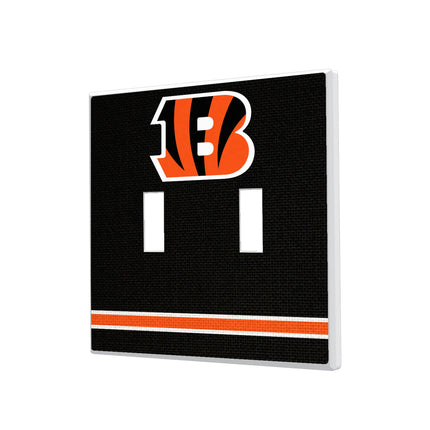 Cincinnati Bengals Hidden-Screw Light Switch Plate Stripe