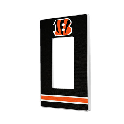 Cincinnati Bengals Hidden-Screw Light Switch Plate Stripe