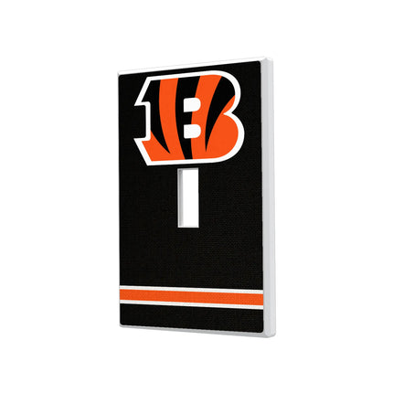 Cincinnati Bengals Hidden-Screw Light Switch Plate Stripe