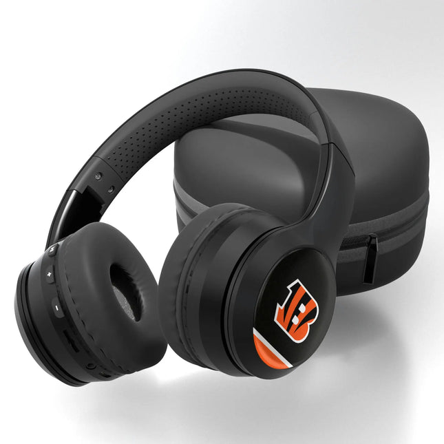 Cincinnati Bengals Over-Ear BT Headphones With Case Stripe