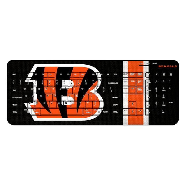Cincinnati Bengals Wireless USB Keyboard Stripe