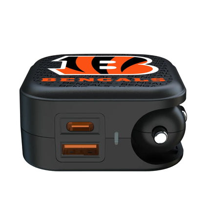 Cincinnati Bengals 2 in 1 USB A/C Charger Text