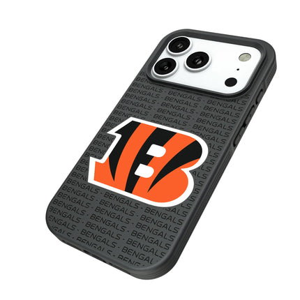 Cincinnati Bengals Text Backdrop Bump Phone Case for Apple iPhone