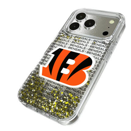 Cincinnati Bengals Glitter Phone Case Text for iPhone
