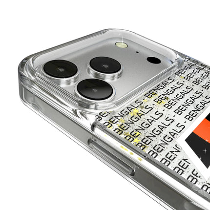 Cincinnati Bengals Glitter Phone Case Text for iPhone