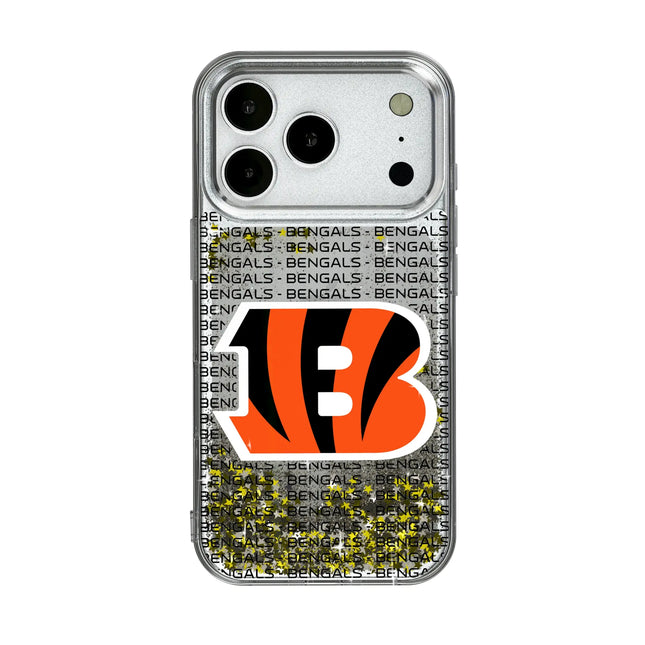 Cincinnati Bengals Glitter Phone Case Text for iPhone